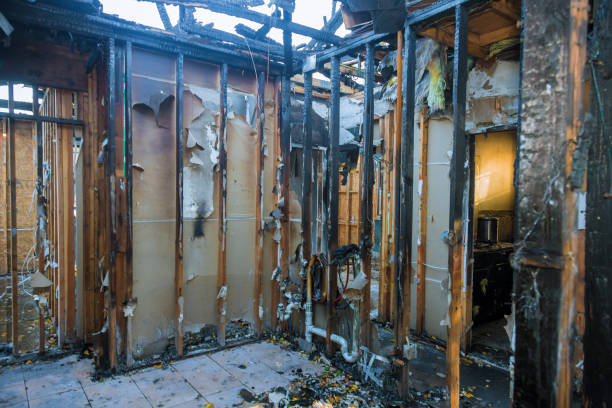Professional Fire Damage Removal technician working in Dayton, OH